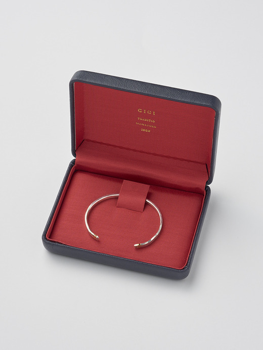 Silver Bangle with K18 Gold Accent｜60mm｜GIGI for JOHN SMEDLEY 詳細画像 SILVER×GOLD 3
